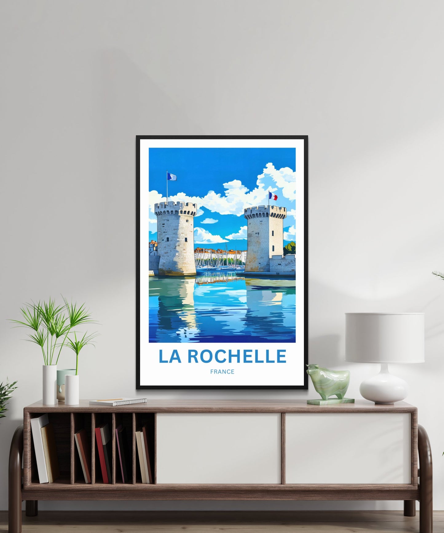 La Rochelle Travel Poster - France Timeless Towers