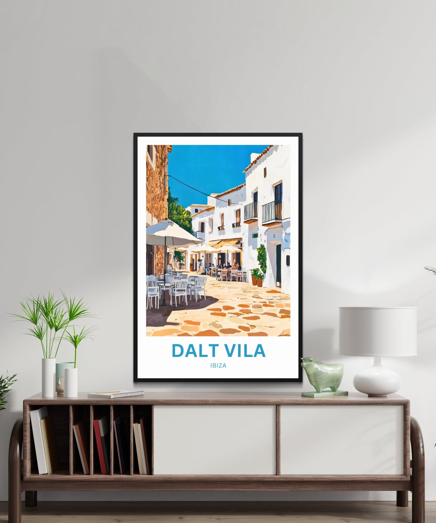 Dalt Vila Travel Poster - Charm Street of Ibiza