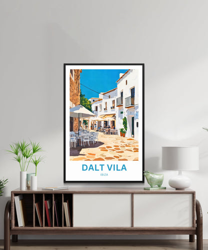 Dalt Vila Travel Poster - Charm Street of Ibiza