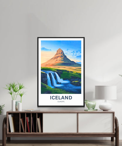 Iceland Travel Poster