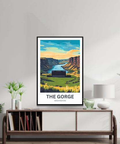 The Gorge Travel Poster- Amphitheater Washington State