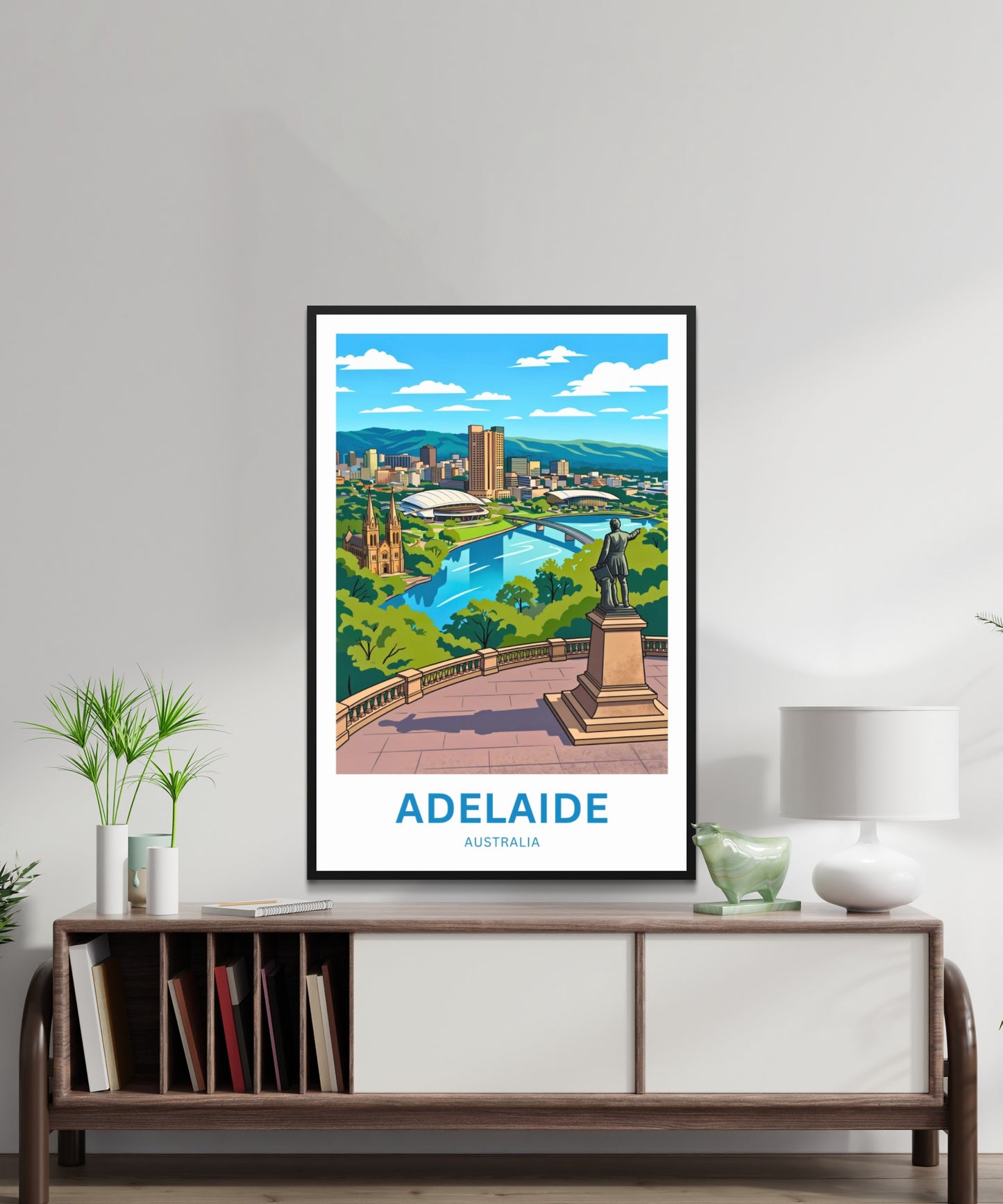Adelaide Travel Print - View from Above