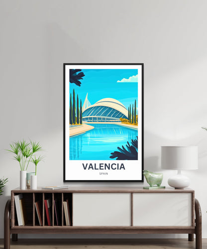 Valencia Travel Poster- The Science Park