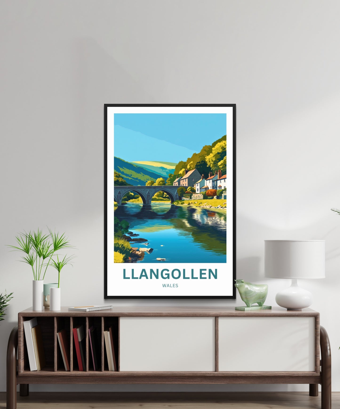 Llangollen Travel Poster - North Wales
