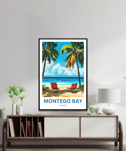 Montego Bay Travel Poster- Jamaican Breeze