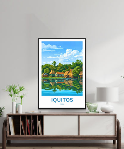 Iquitos Travel Poster - Peru