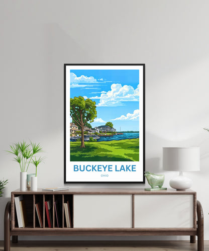 Buckeye Lake Travel Poster -  Ohio