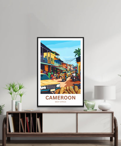 Cameroon Travel Poster - Local Tradition and Culture