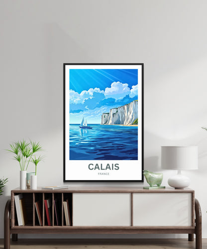Calais Travel Poster - Coastal Breeze