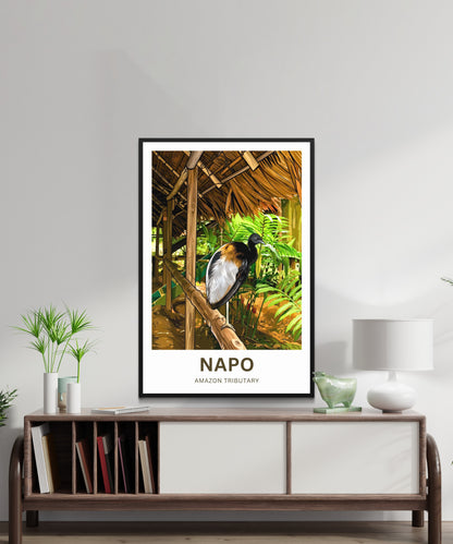 Napo River Travel Poster - Amazon Tributary Discovery