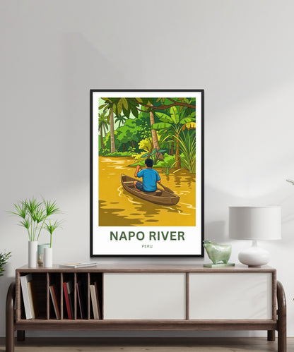 Napo River Travel Poster - Journey