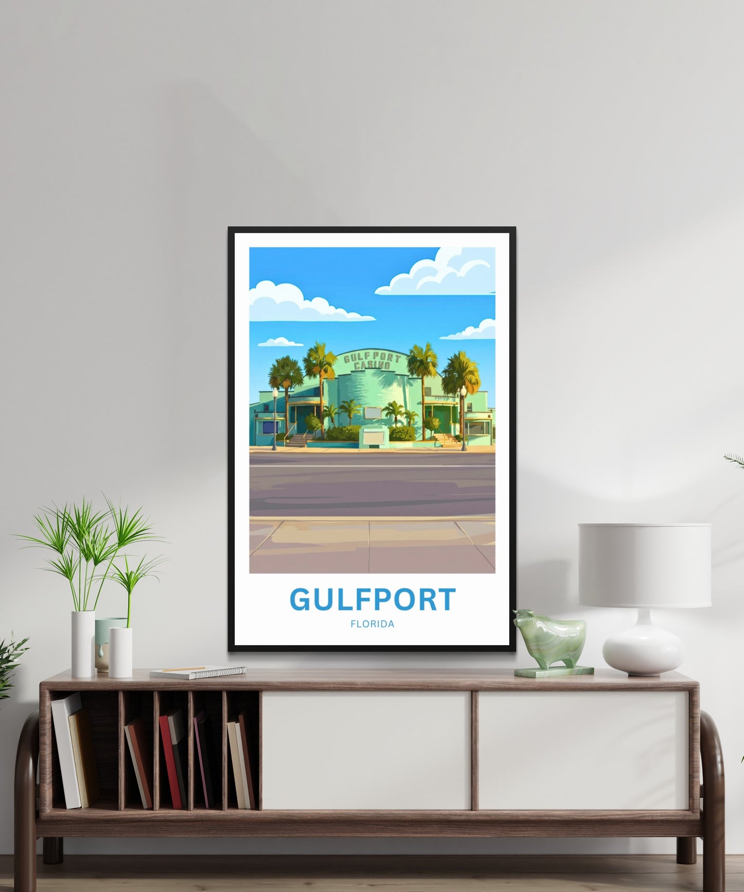 Gulfport, Florida Travel Poster - Casino Boulevard
