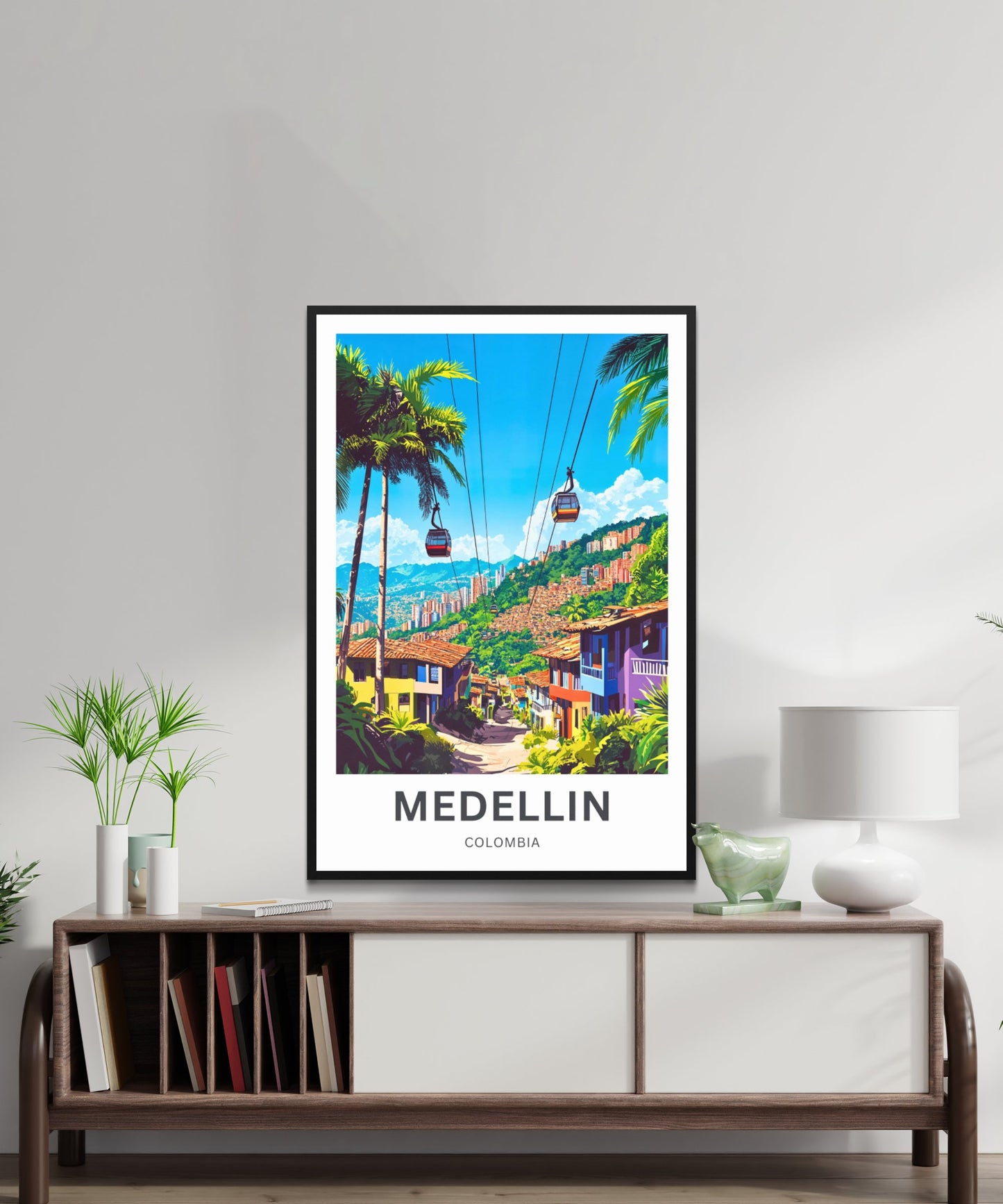 Medellín Travel Poster - Discover the Beautiful Nature View of Colombia
