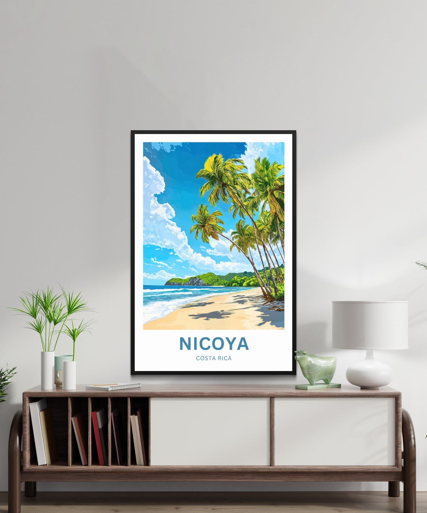 Nicoya Peninsula Travel Poster  - Breathtaking Relaxing Beach Costa Rica