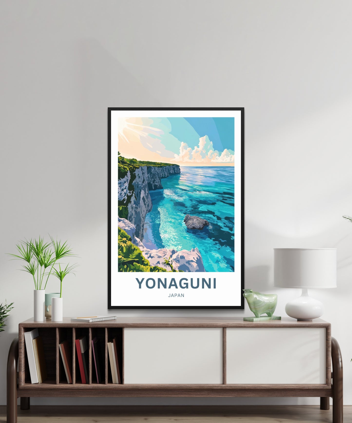 Yonaguni Travel Poster - Clifftop Horizons of Japan