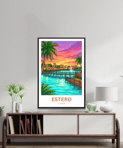 Estero Travel Poster - Florida