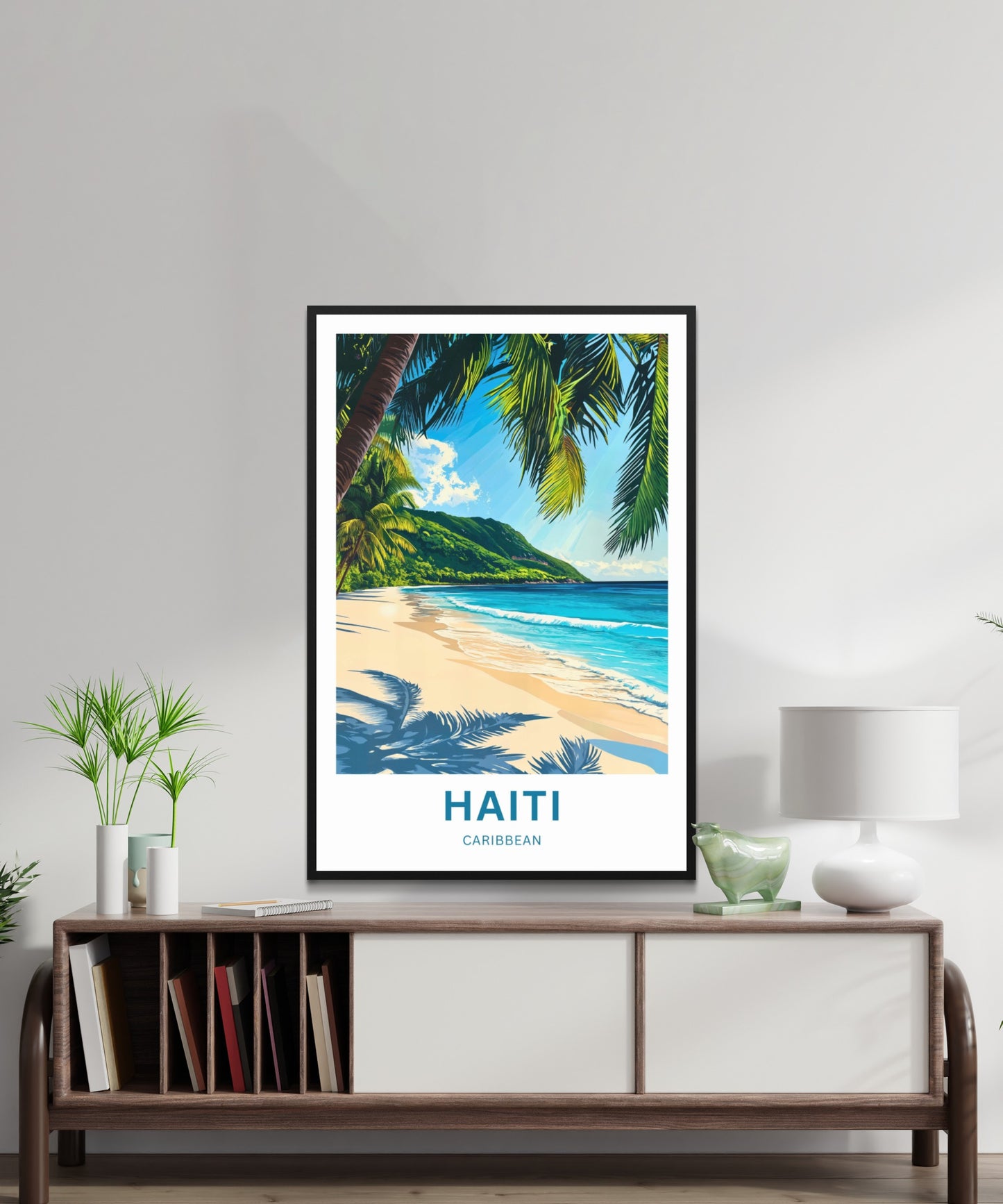 Haiti Travel Poster - Captivating Tropical Paradise of Caribbean