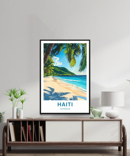 Haiti Travel Poster - Captivating Tropical Paradise of Caribbean
