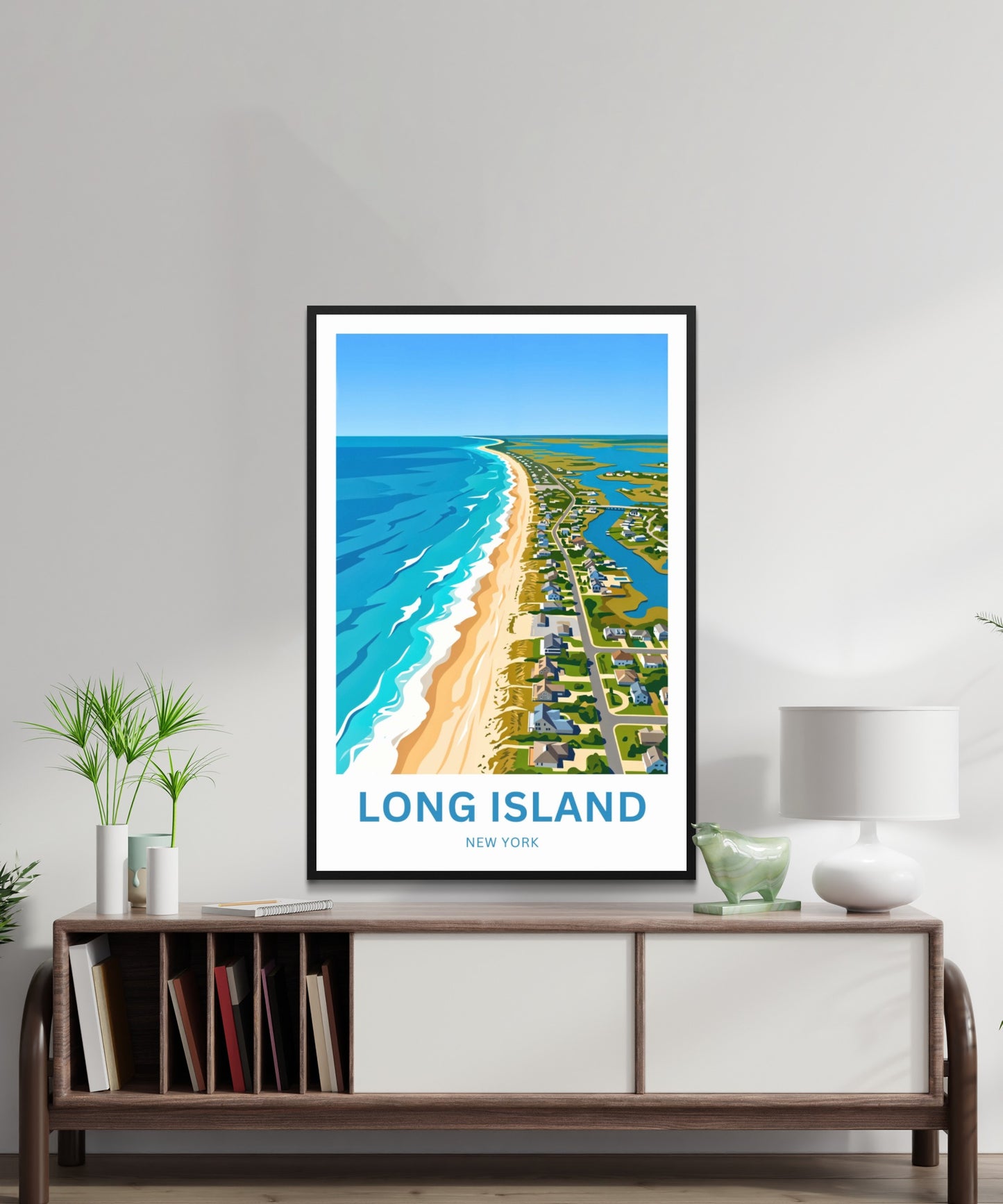 Long Island Travel Poster -  Coastline