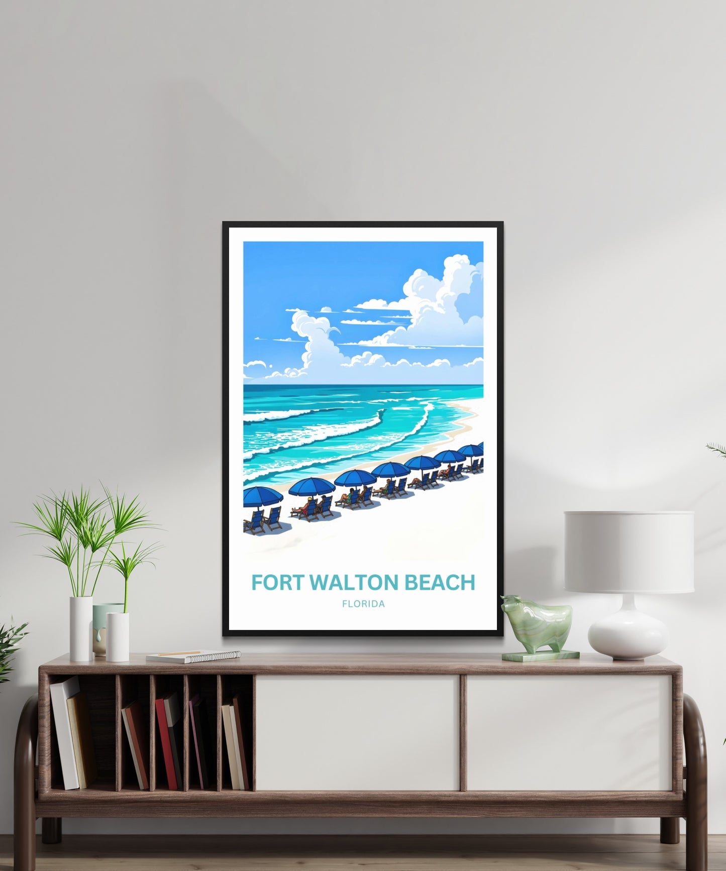 Fort Walton Beach Travel Poster - Sunsets & Sea Breezes