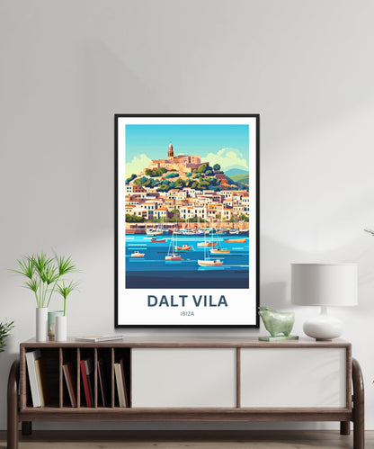Dalt Vila Travel Poster - Charm Ibiza’s A Mediterranean Masterpiece