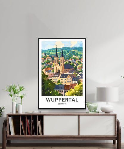 Wuppertal Travel Poster- Iconic Church View