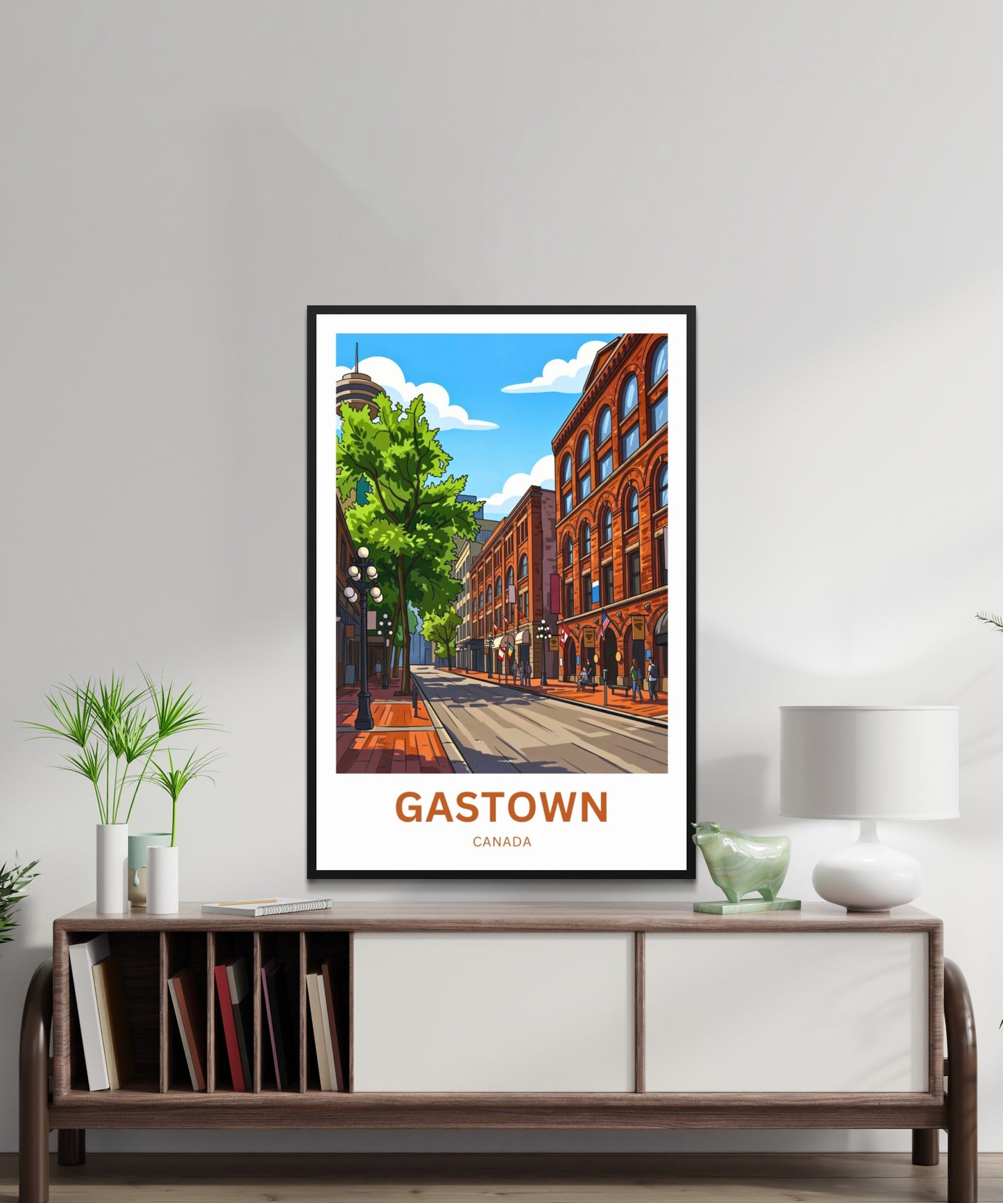 Gastown Travel Poster - Vancouver Streets