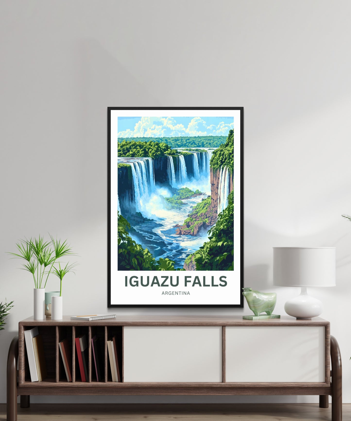 Iguazu Falls Travel Poster - A Horizon Like No Other