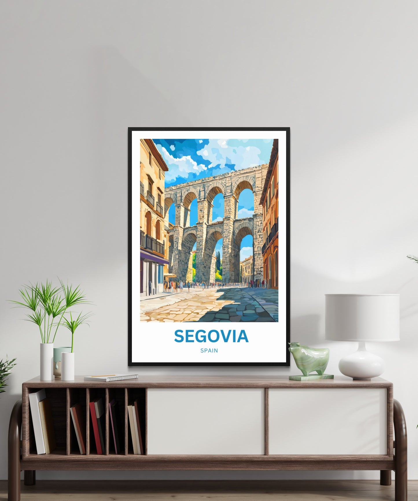 Segovia Travel Poster - Architectural Icons and Ancient Streets