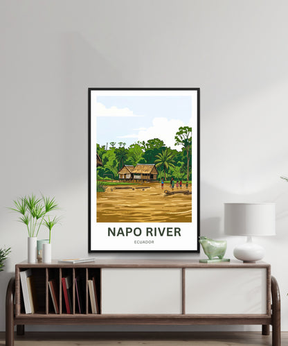 Napo River Travel Poster - Amazon Life