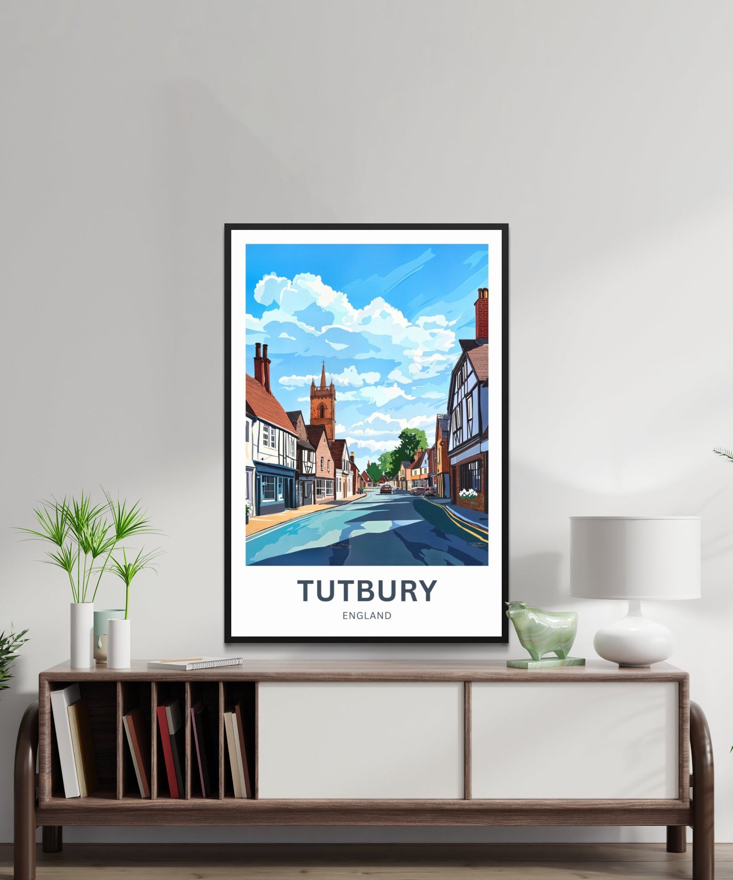 Tutbury Travel Poster - Captivating Street View