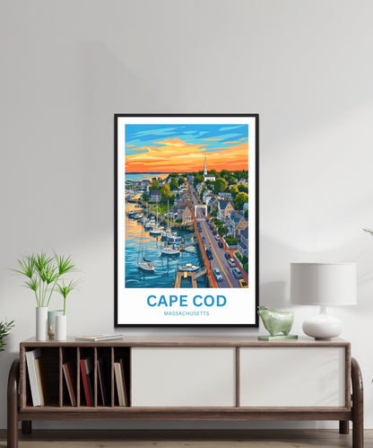Cape Cod Travel Poster - Timeless Coastal Beauty