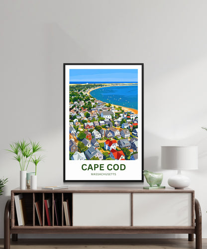 Cape Cod Travel Poster - Timeless Coastal Beauty