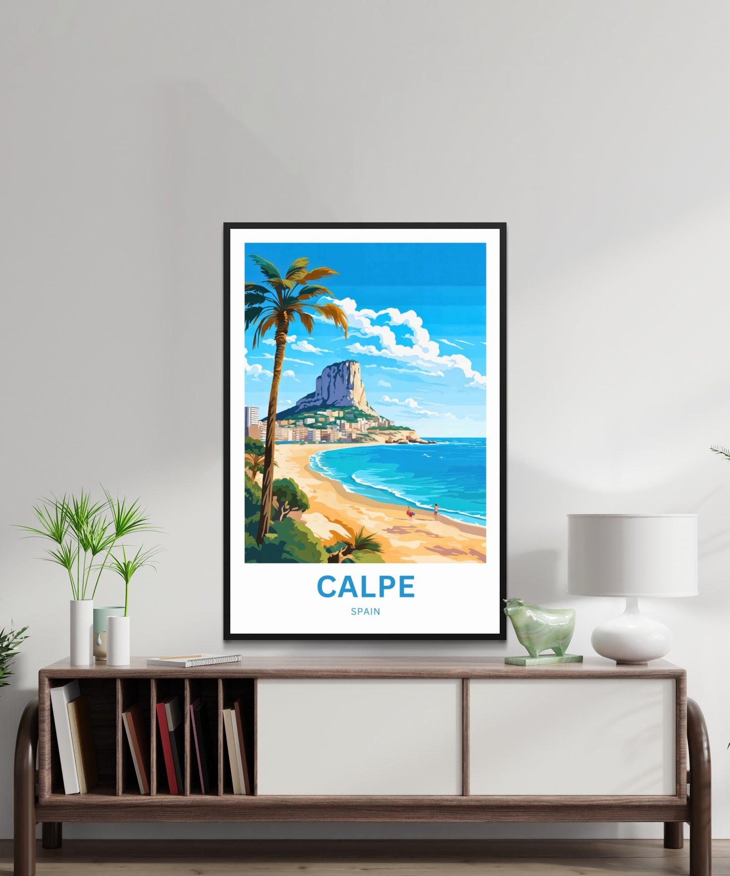 Calpe Travel Poster - Under the Watch of Peñón de Ifach