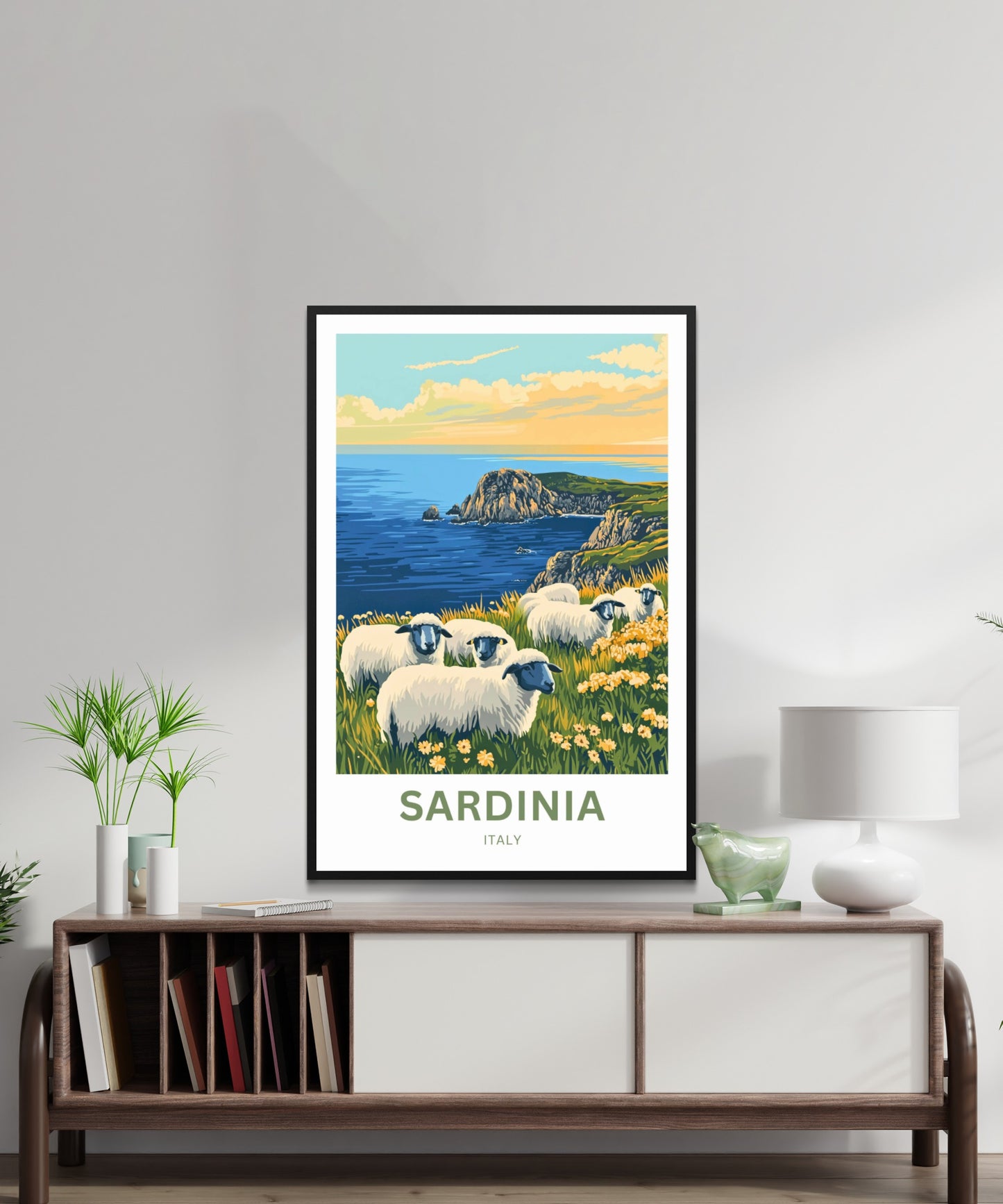 Sardinia Travel Poster - Heart of Sardinia