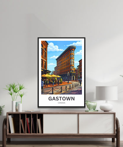 Gastown Travel Poster - Vancouver
