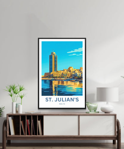St. Julian’s Travel Poster- Mediterranean Magic