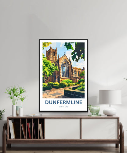 Dunfermline Travel Poster- Scotland