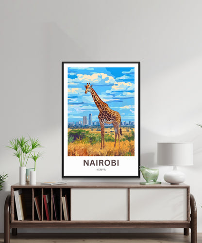 Nairobi Travel Poster - Hear of Kenya