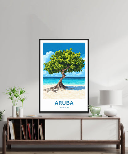 Aruba Travel Poster