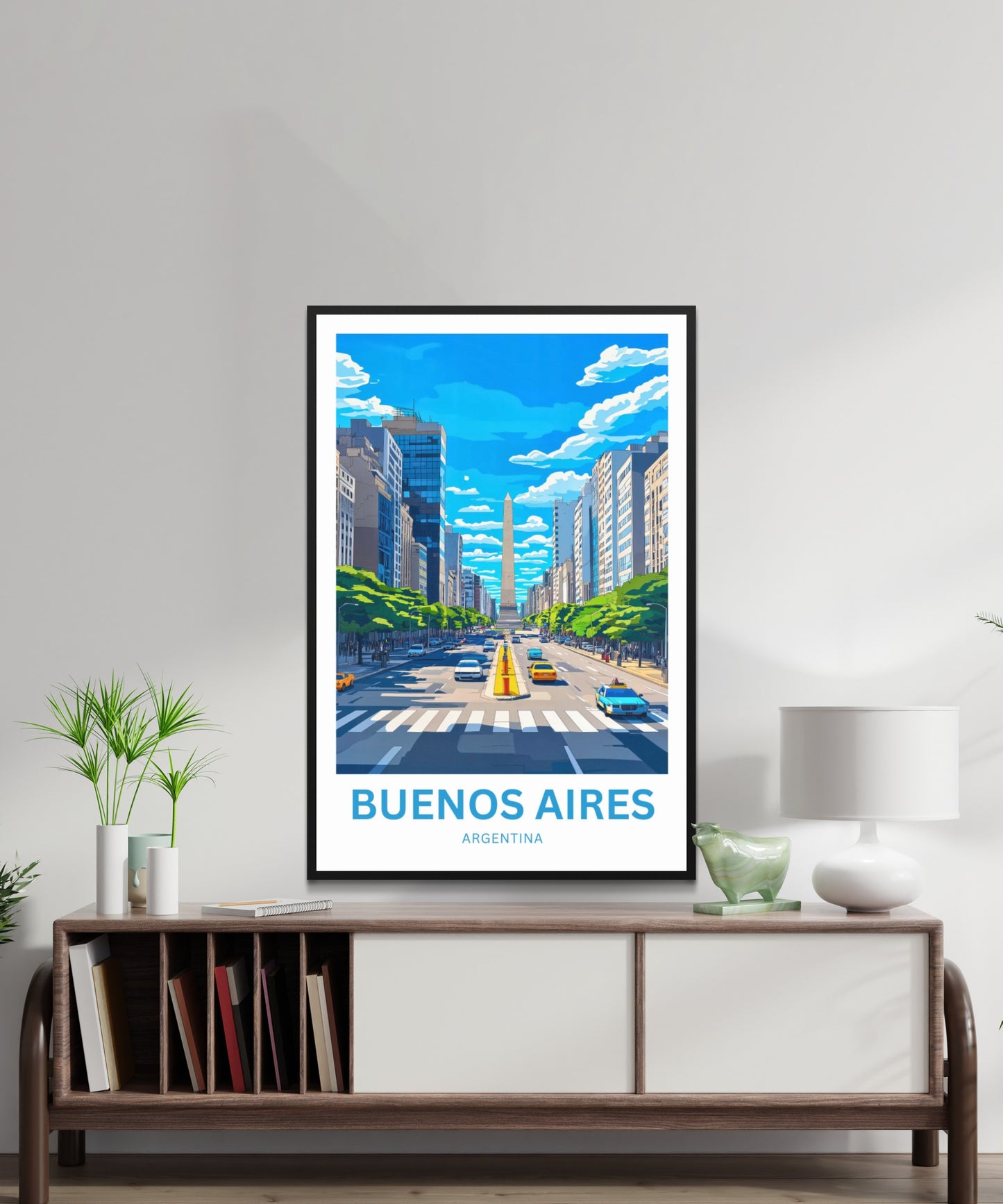 Buenos Aires Travel Poster - Street Life