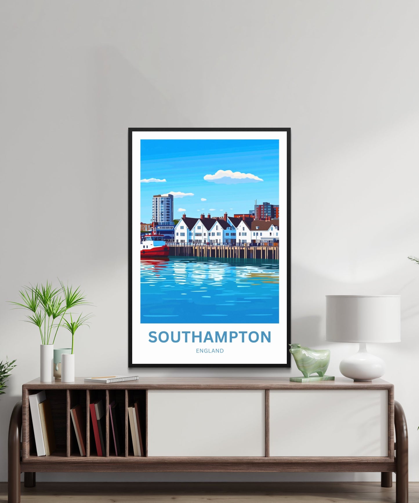 Southampton Travel Poster- The Coastal Heart of England