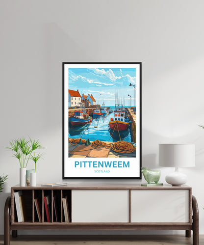 Pittenweem Travel Poster - Fishermen’s Haven