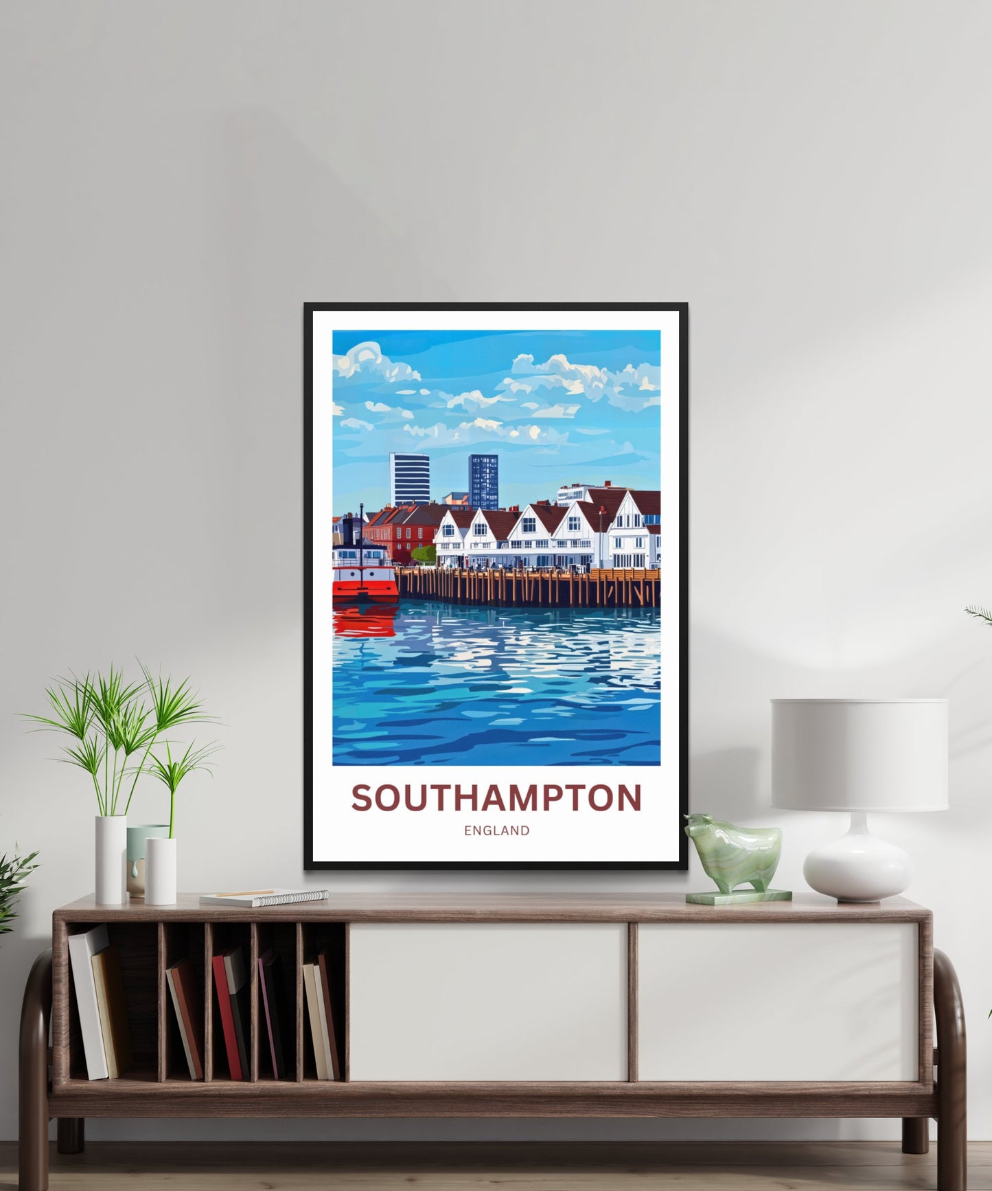 Southampton Travel Poster- Seaside Spirit England