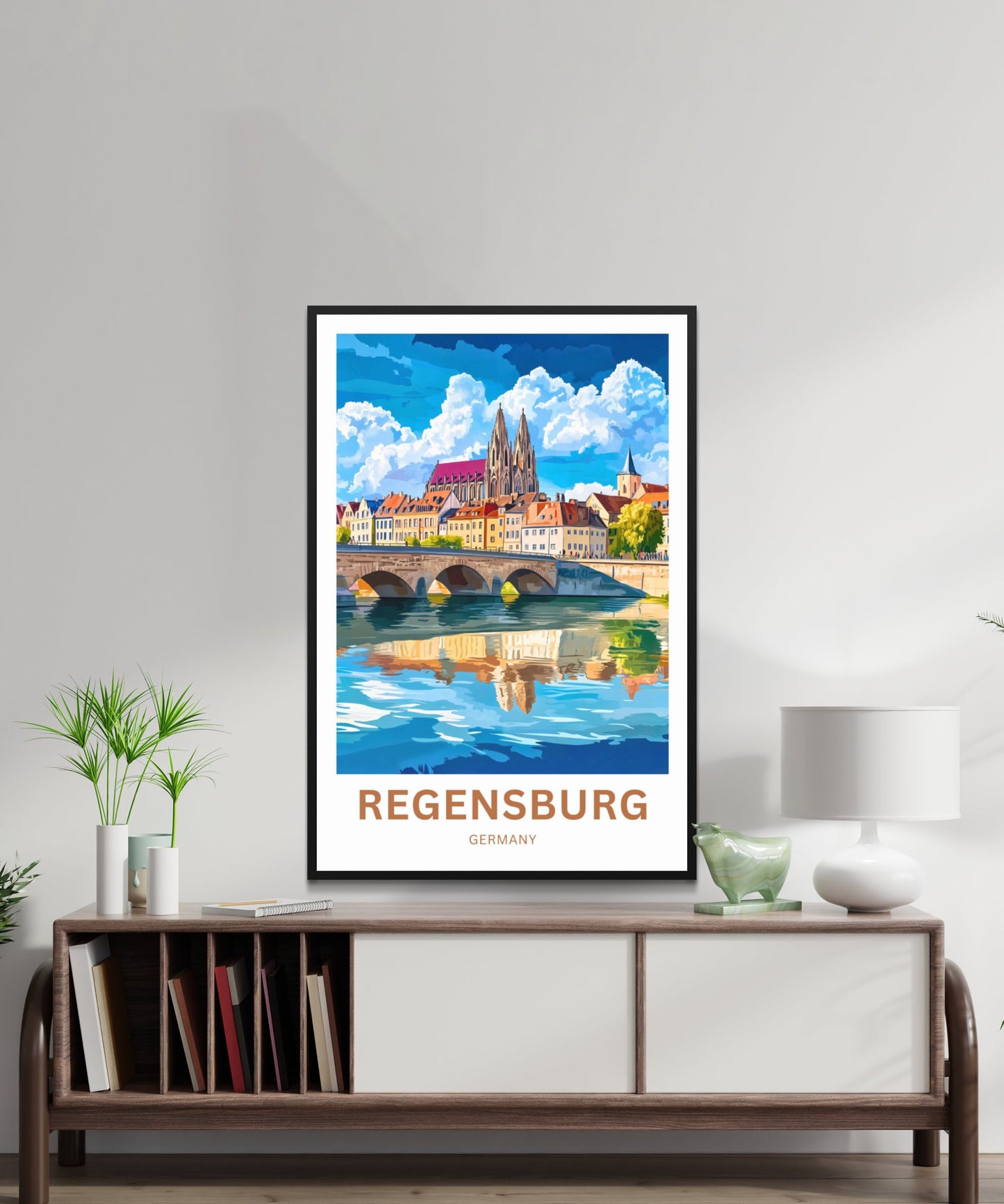 Regensburg Travel Poster -  Timeless Beauty