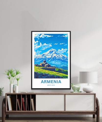 Armenia Travel Poster - Land of Light & Legacy
