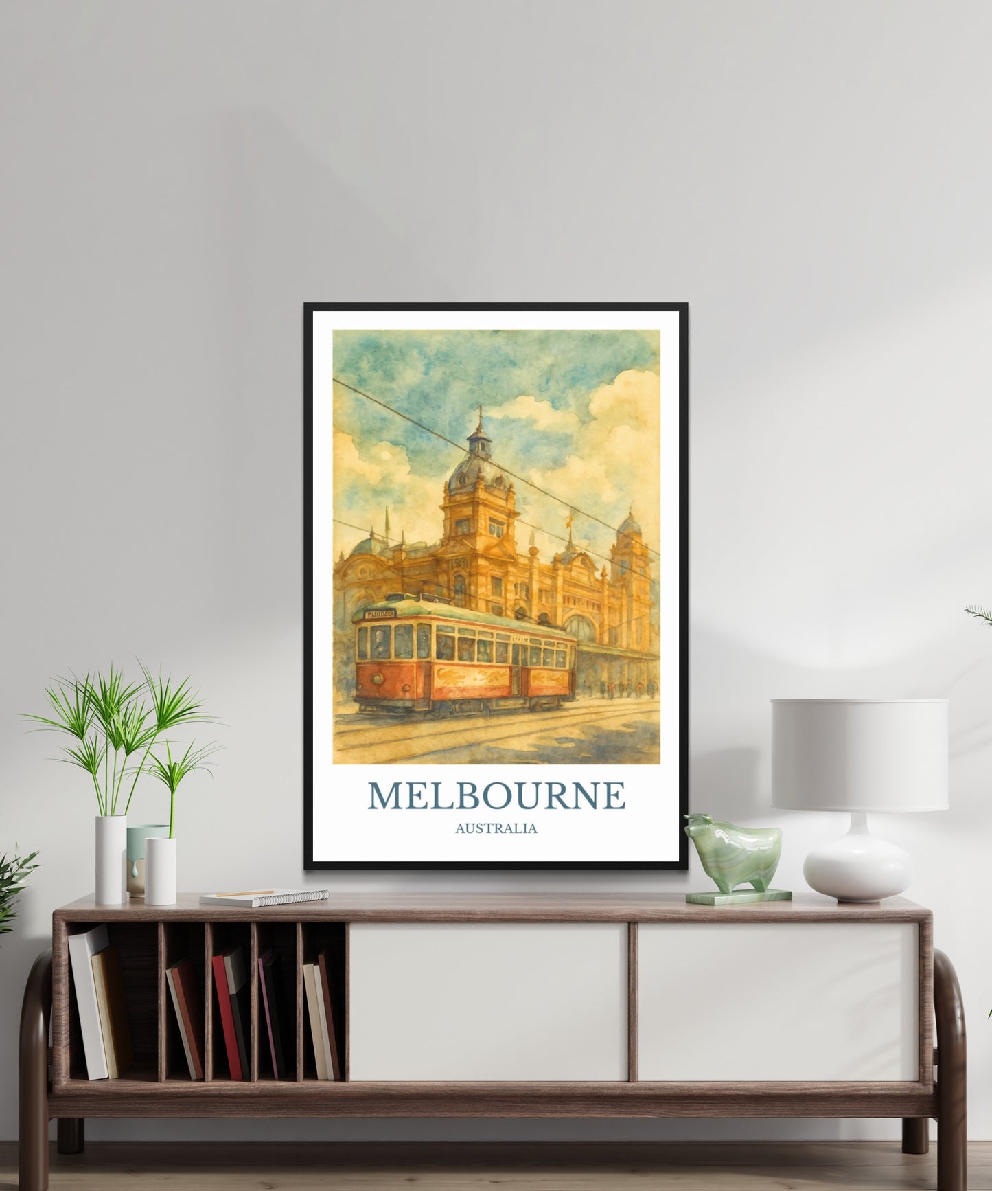 Melbourne, Watercolor design poster, Australia Print, Melbourne Wall Art