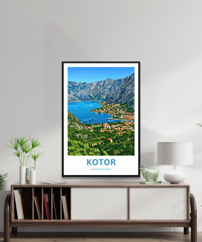 Kotor Travel Poster -   Montenegro