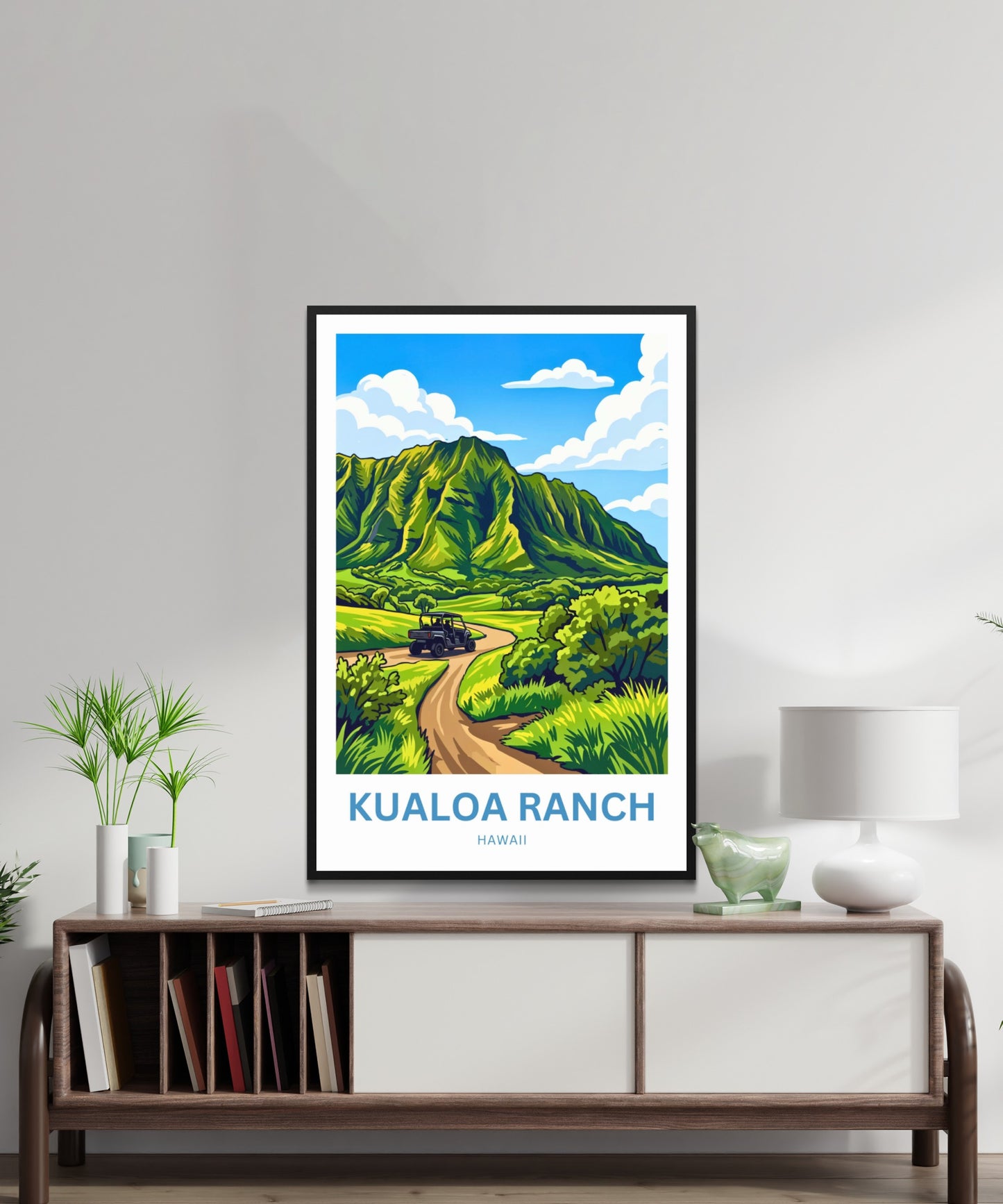 Kualoa Ranch  Travel Poster - Valleys of aloha