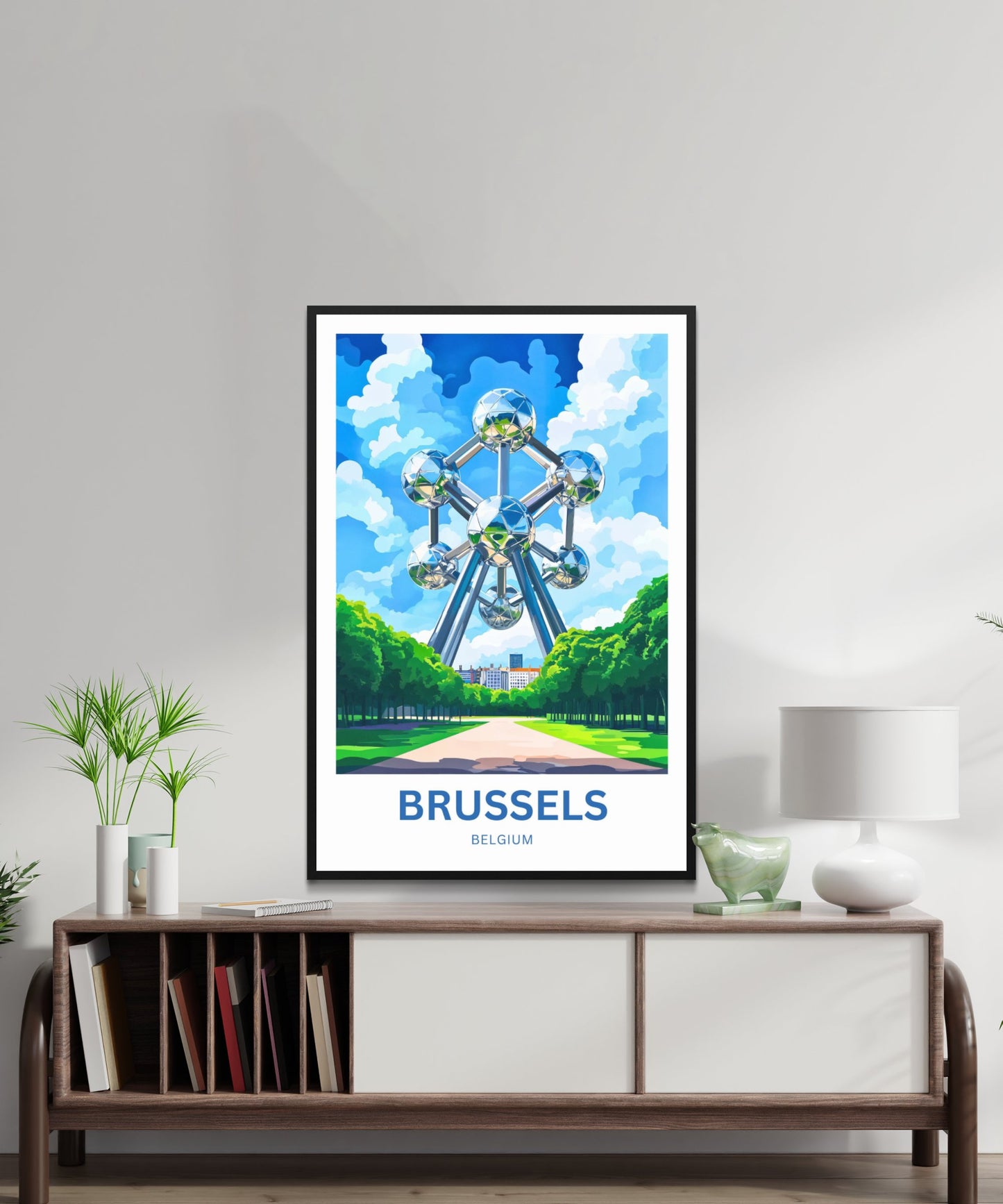 Brussels Travel Poster- Heart of Europe